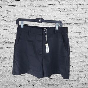 (940) Max Studio Men's Black Flat Front Shorts, Size: Large (NWT)